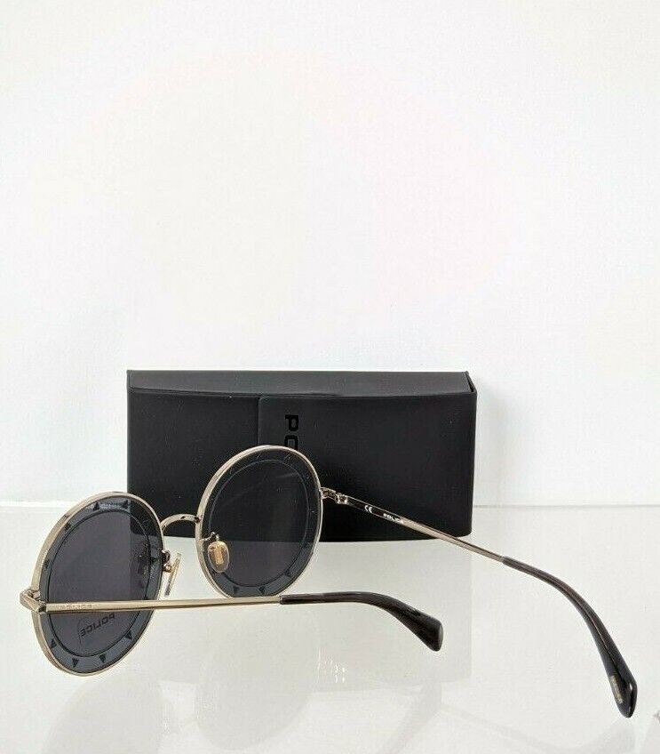 Brand New Authentic Police Sunglasses Alias Round 2 SPL 836S Frame 8FFF 48mm