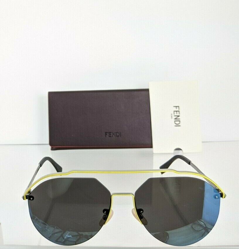 Brand New Authentic Fendi M 0031/S Sunglasses MVU3J Silver 61mm Frame 0031