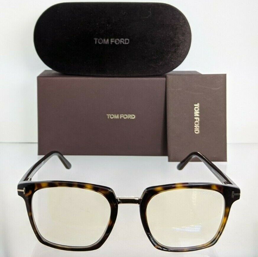 Brand New Authentic Tom Ford Eyeglasses FT TF 5523 052 52mm Tortoise Gold Frame