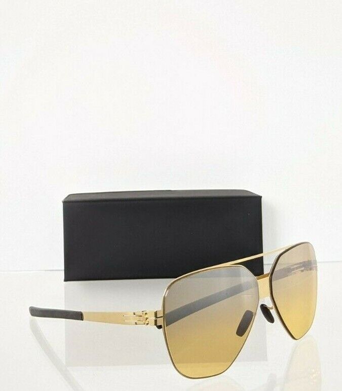 Brand New Authentic ic! Berlin Sunglasses Harry S Sun Gold 60mm Frame