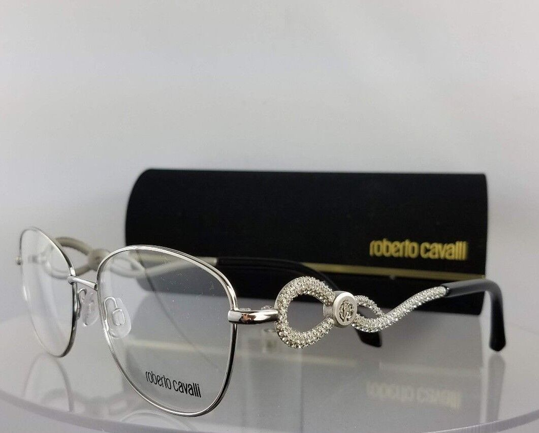 Brand New Authentic Roberto Cavalli Eyeglasses Altopascio 5004 016 Silver Frame