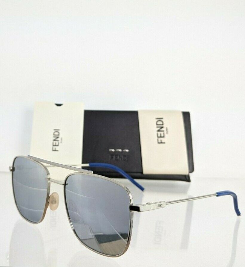 Brand New Authentic Fendi FF M0008/S Sunglasses 010T4 Silver Frame 0008