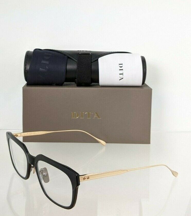 Brand New Authentic Dita Eyeglasses ARGAND DTX123-54-04AF Black Gold 54mm Frame