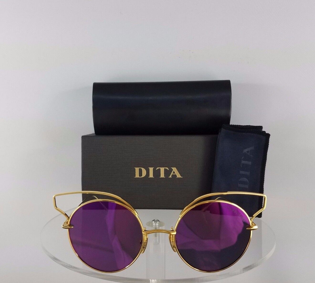 Brand New Authentic Dita Sunglasses Believer 23008-A-GLD-52mm Gold Frame