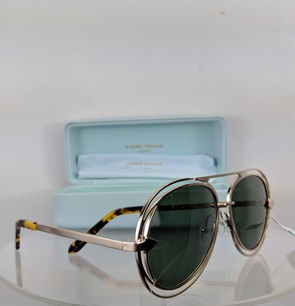 Brand New Authentic Karen Walker Sunglasses Jacques Light Gold Frame