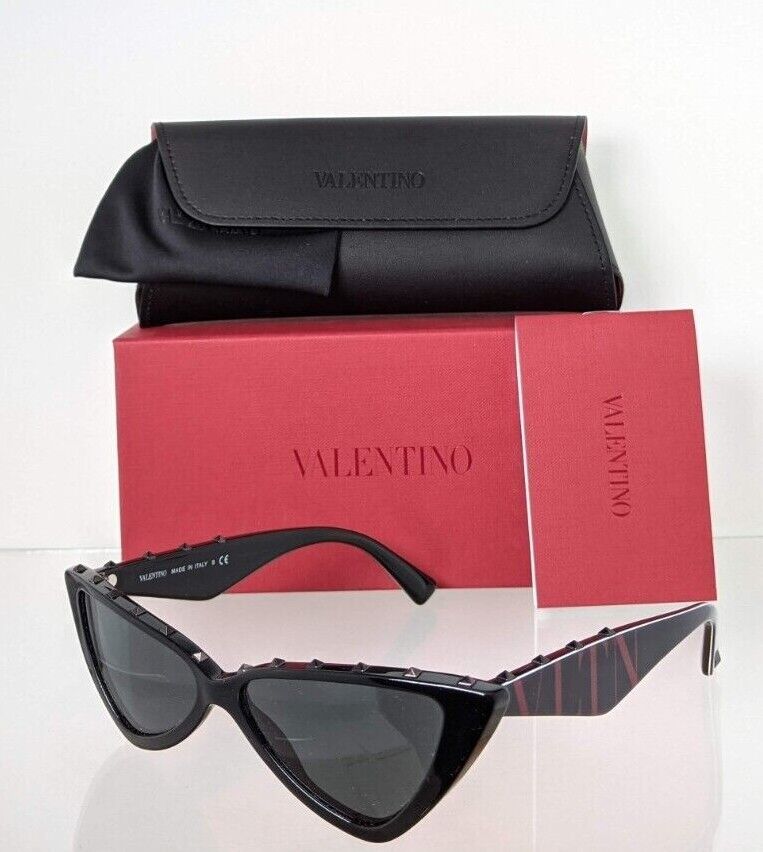 Brand New Authentic Valentino Sunglasses VA 4064 5001/87 Black Frame