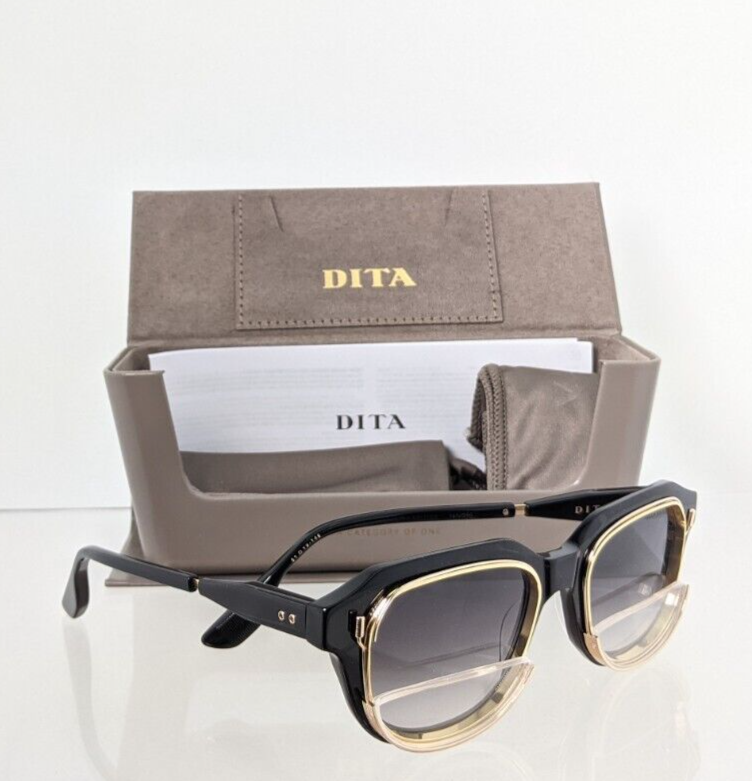 New Authentic Dita Sunglasses VARKATOP DTS 707-A-01 Black Gold Frame Limited Edi