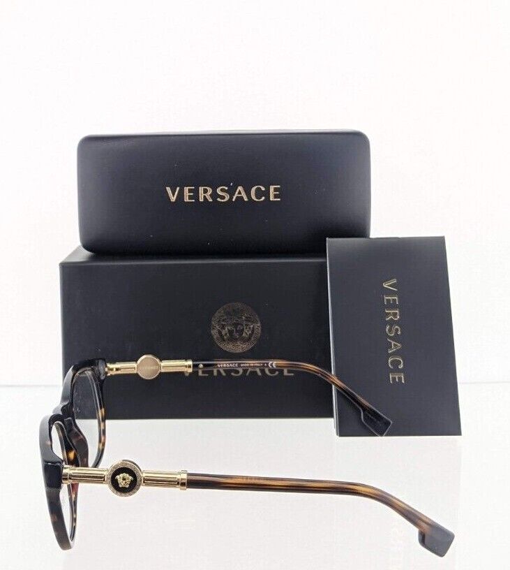 Brand New Authentic Versace Eyeglasses MOD. 3310 50mm Tortoise 108 3310 Frame