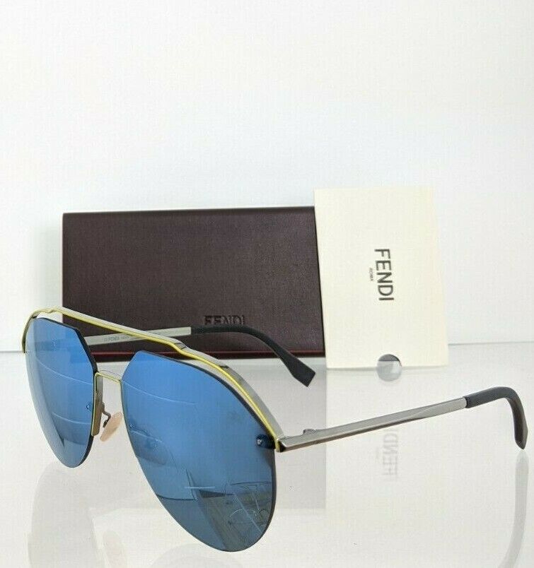 Brand New Authentic Fendi M 0031/S Sunglasses MVU3J Silver 61mm Frame 0031