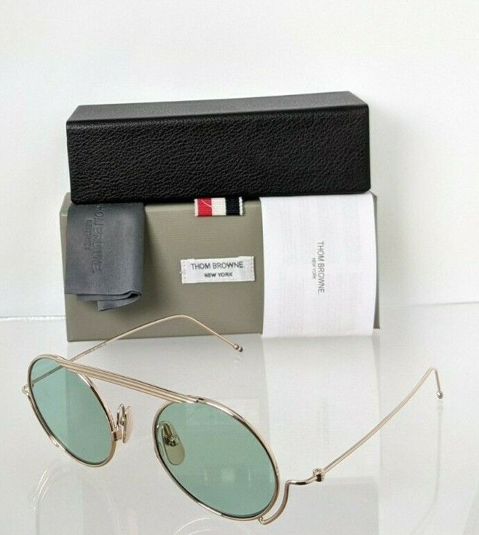 Brand New Authentic Thom Browne Sunglasses TBS 111-01 Gold TB111 Frame