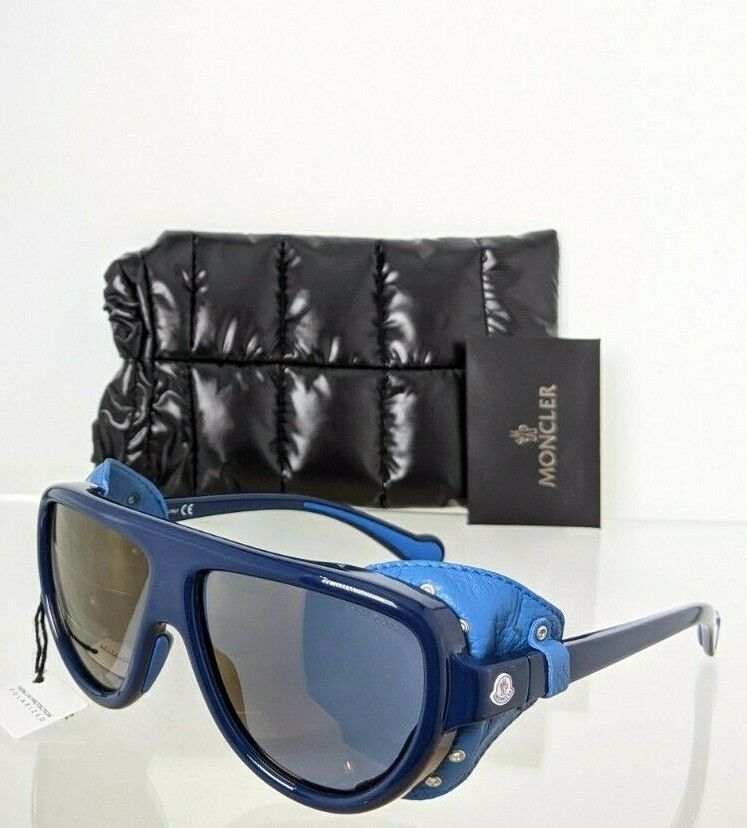 Brand New Authentic Moncler Sunglasses MR MONCLER ML 0089 90D Blue 57mm