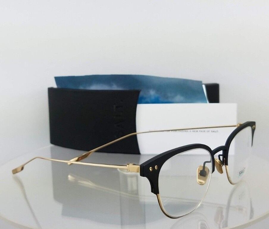 Brand New Authentic Salt Eyeglasses Chrissie Bs/Hg Gold 48Mm Titanium Frame