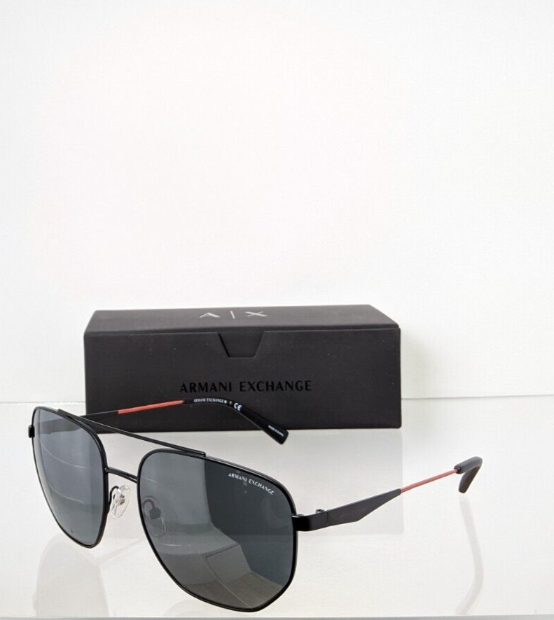 New Authentic Armani Exchange AX 2033 Sunglasses 6063/6G 2033S Black Frame