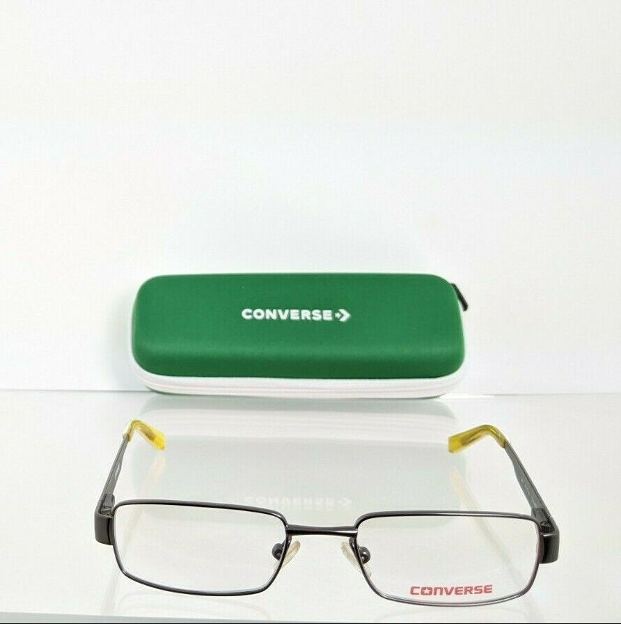 Brand New Authentic Converse Eyeglasses ZAP Gunmetal/Yellow 47mm Frame