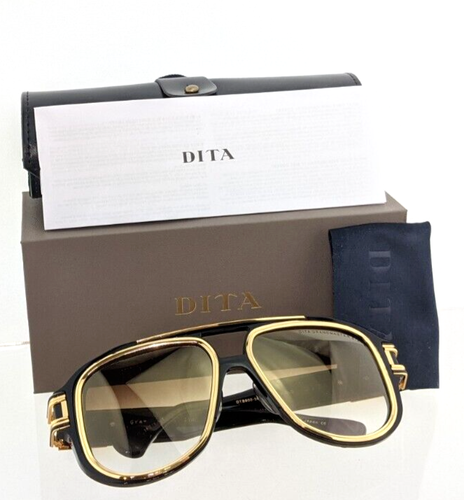 New Authentic Dita Sunglasses GRANDMASTER SIX DTS900 58-01A Black - Gold Limited