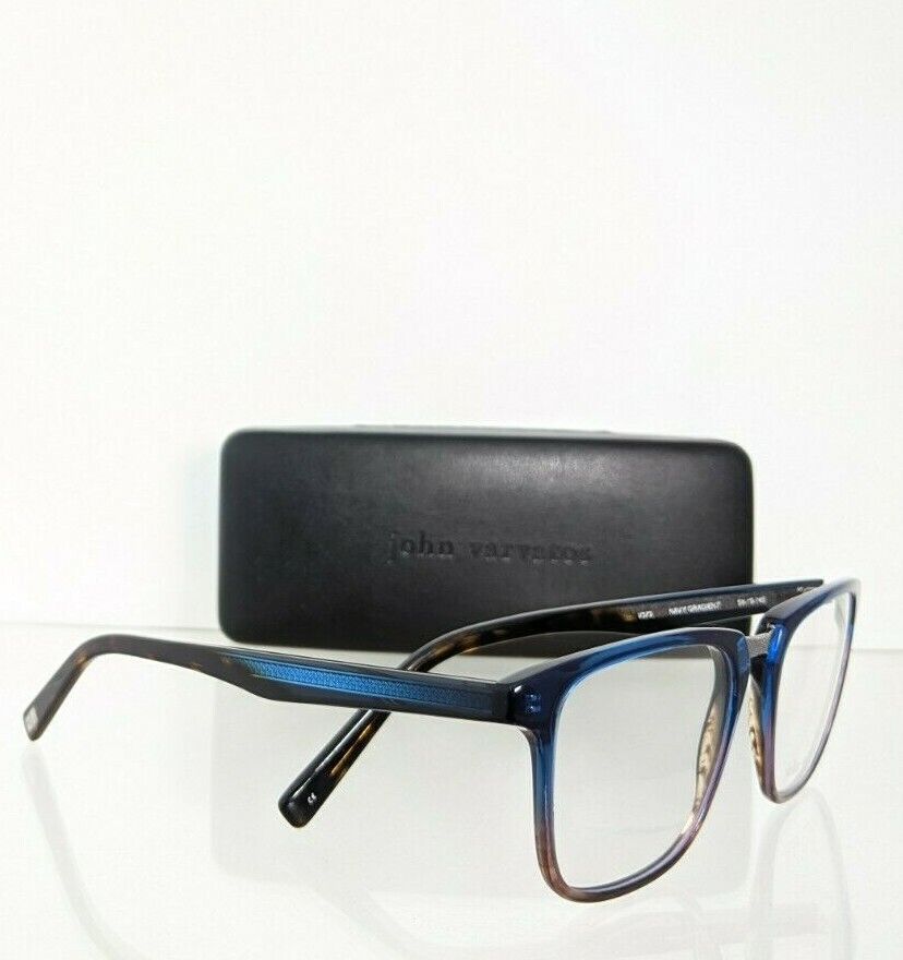 Brand New Authentic John Varvatos Eyeglasses V 373 Navy Gradient 54mm Frame