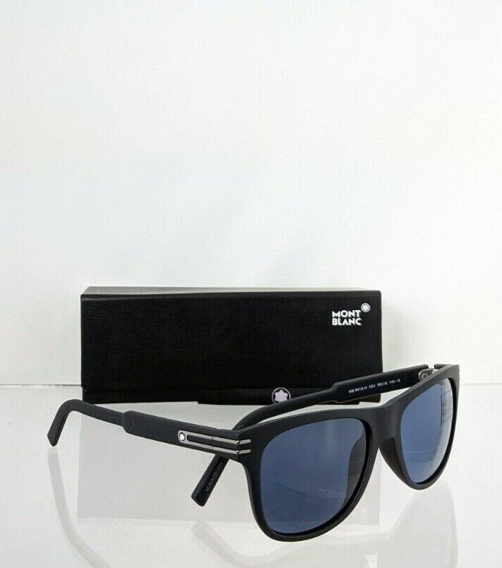 Brand New Authentic Mont Blanc Sunglasses MB641 02V 56mm Black Frame 641