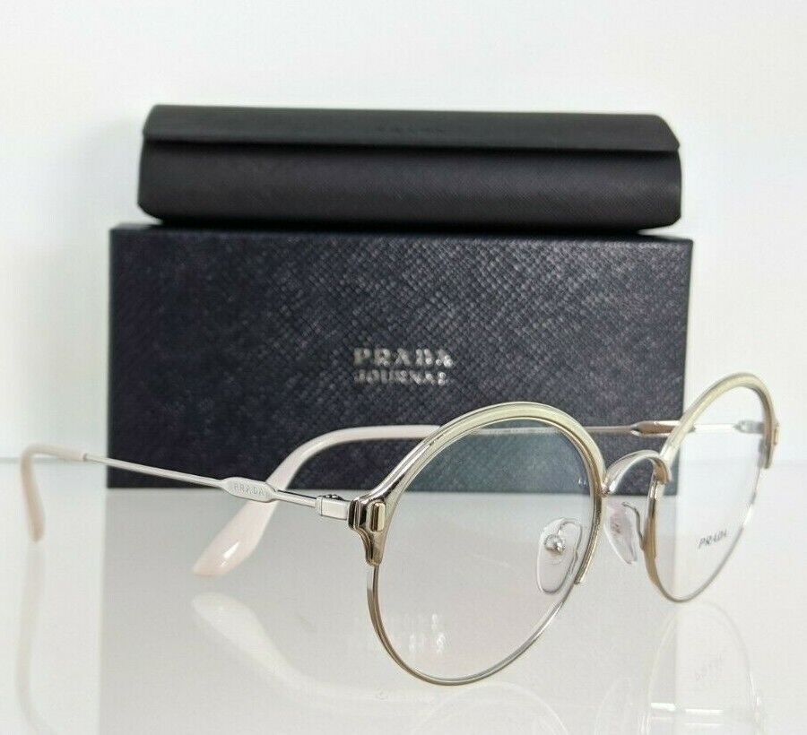 Brand New Authentic Prada Eyeglasses VPR 54V 272 - 1O1 Silver 51mm Frame