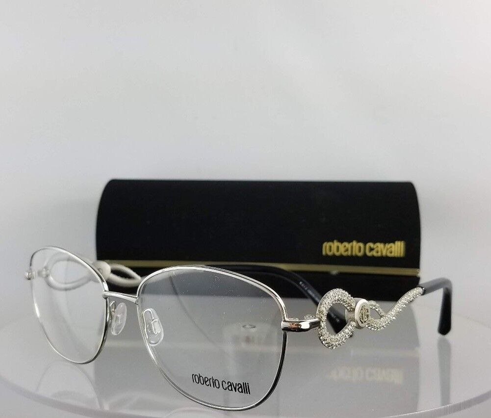 Brand New Authentic Roberto Cavalli Eyeglasses Altopascio 5004 016 Silver Frame