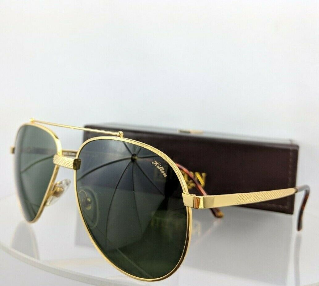 Brand New Authentic HILTON LONDON Sunglasses CLUB 8 C 2 54mm 24KT Gold Frame