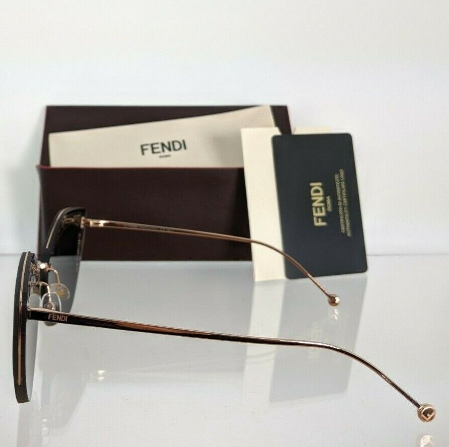 Brand New Authentic Fendi FF 0355/S Sunglasses KB7IR Rose Gold Frame 0355