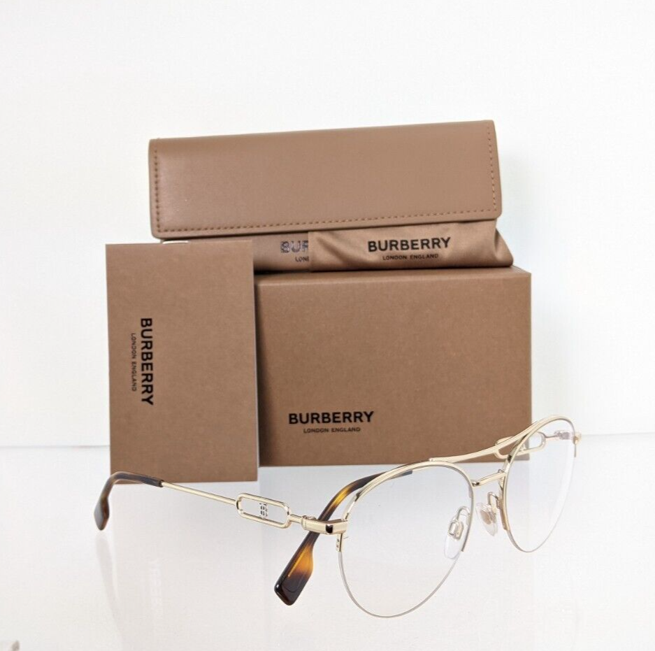 Brand New Authentic Burberry Eyeglasses BE 1354 1320 Gold 53mm Frame 1354