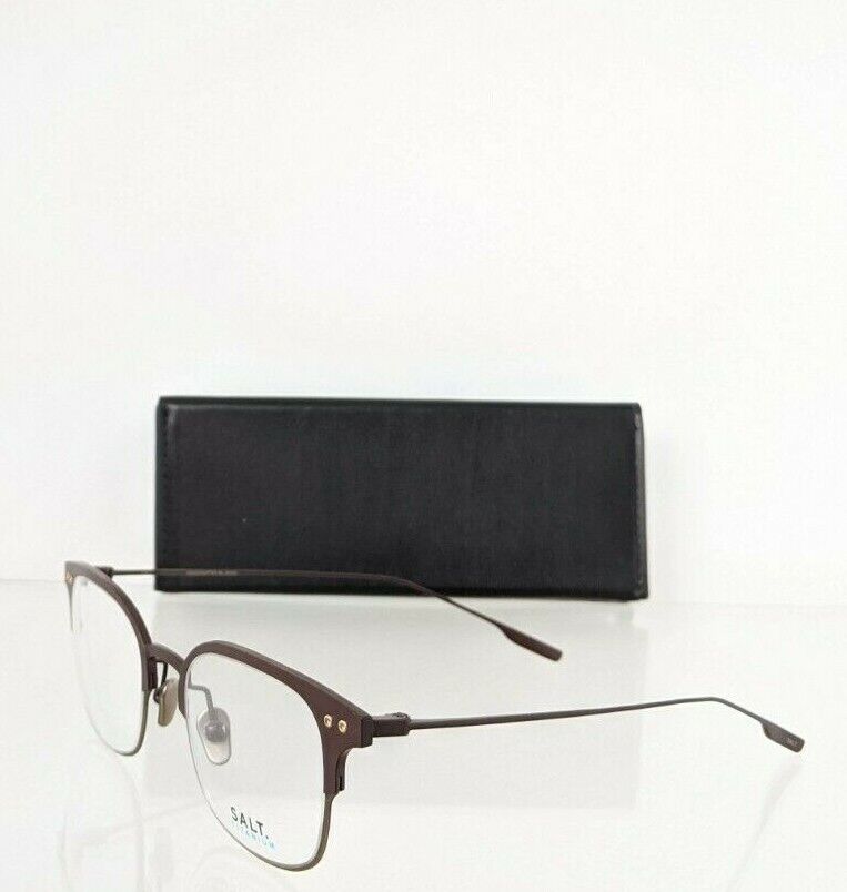 Brand New Authentic Salt Eyeglasses VAUGHN TKC/ATQG Brown Frame 48mm