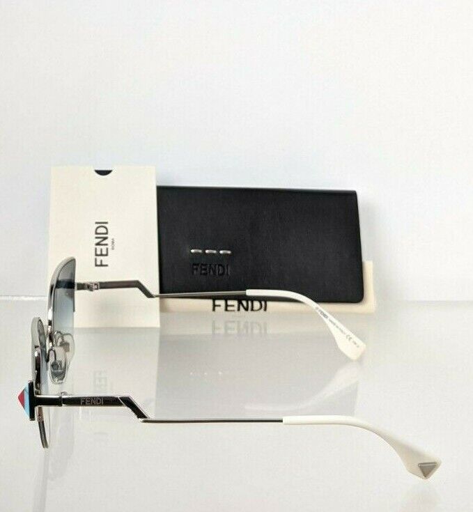 Brand New Authentic Fendi FF 0242 Sunglasses SCBNE Silver Frame 0242/S 52mm