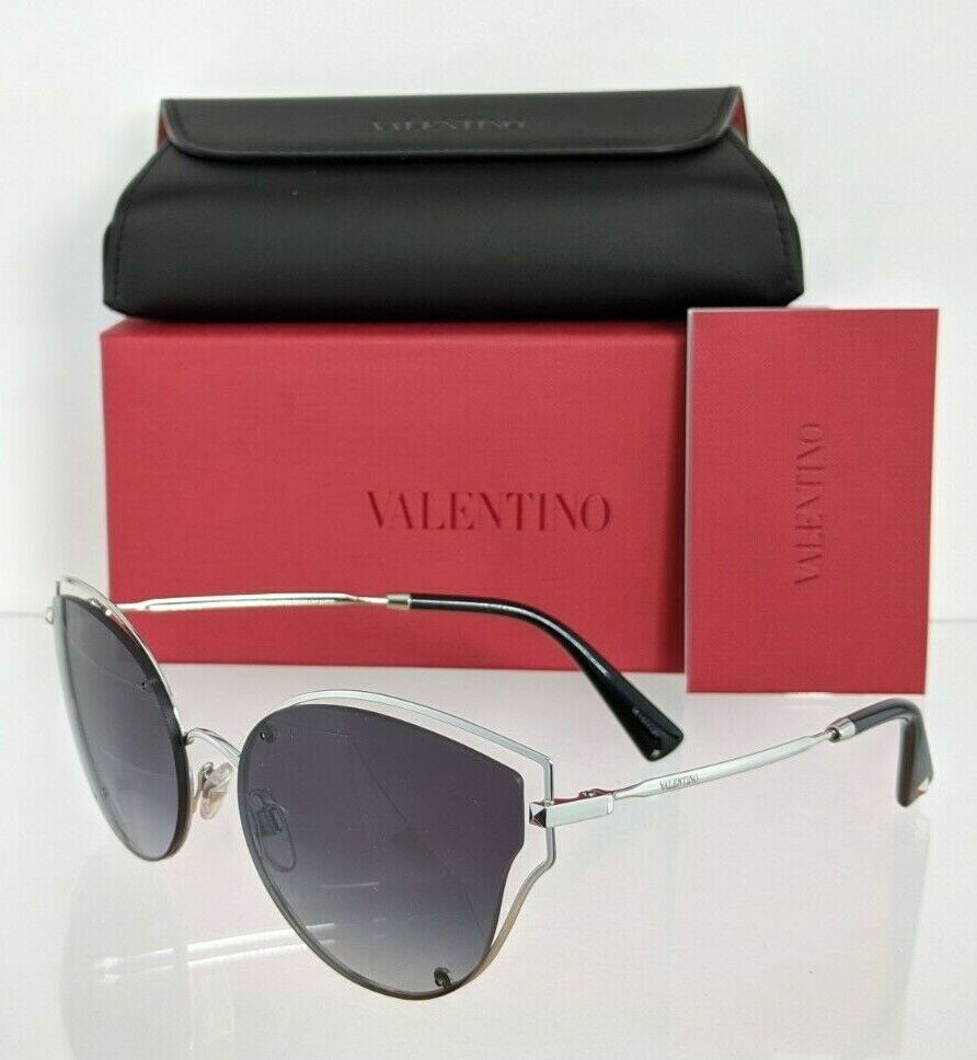 Brand New Authentic Valentino Sunglasses VA 2015 3006/8G 58mm Silver Frame