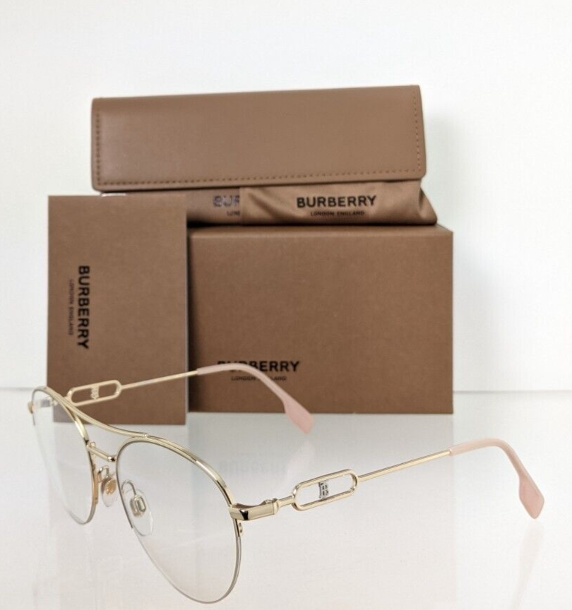 Brand New Authentic Burberry Eyeglasses BE 1354 1321 Gold 53mm Frame 1354