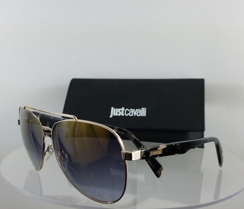 Brand New Authentic Just Cavalli Sunglasses JC828S 55C Gold Frame 828