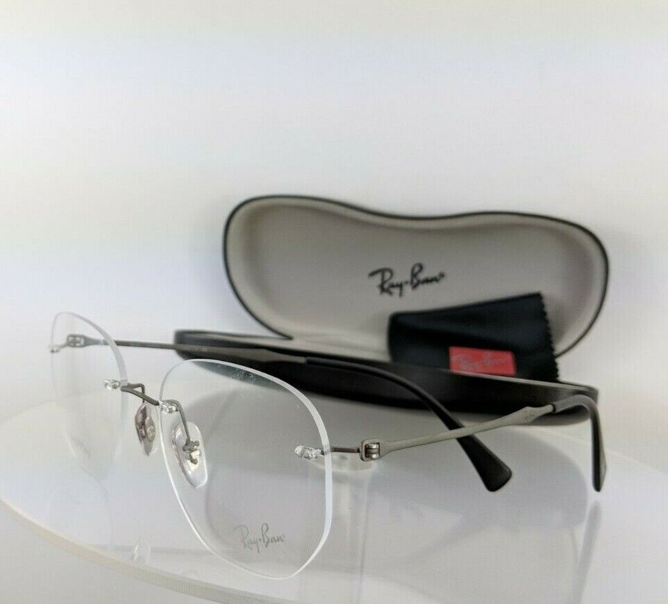 Brand New Authentic Ray Ban Eyeglasses RB 8754 1128 52mm Matte Grey Frame R8754