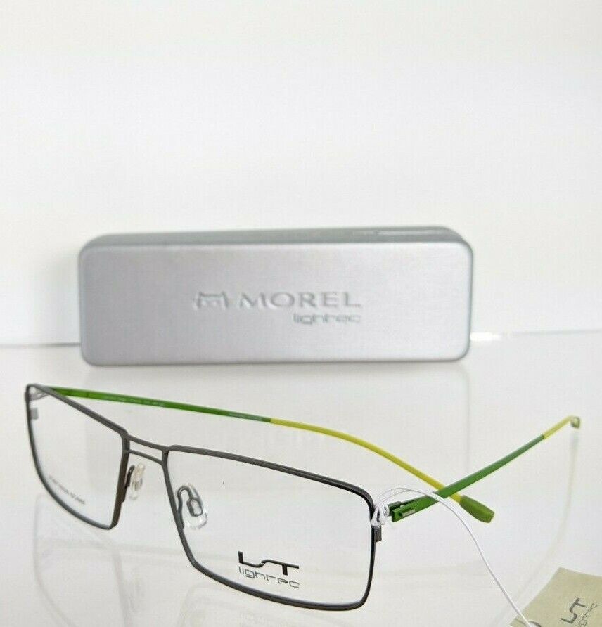 Brand New Authentic Lightec Eyeglasses MOREL 7238L GV 082 57mm Green Frame