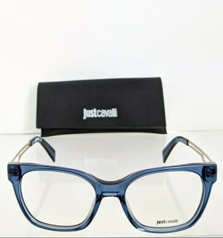 Brand New Authentic Just Cavalli Eyeglasses JC 0801 090 Blue Frame JC801