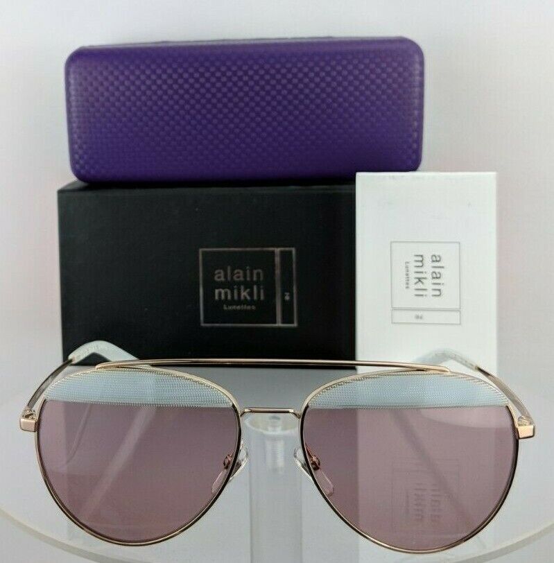 Brand New Authentic Alain Mikli Sunglasses Ao 4004 004/84 Gold Al4004