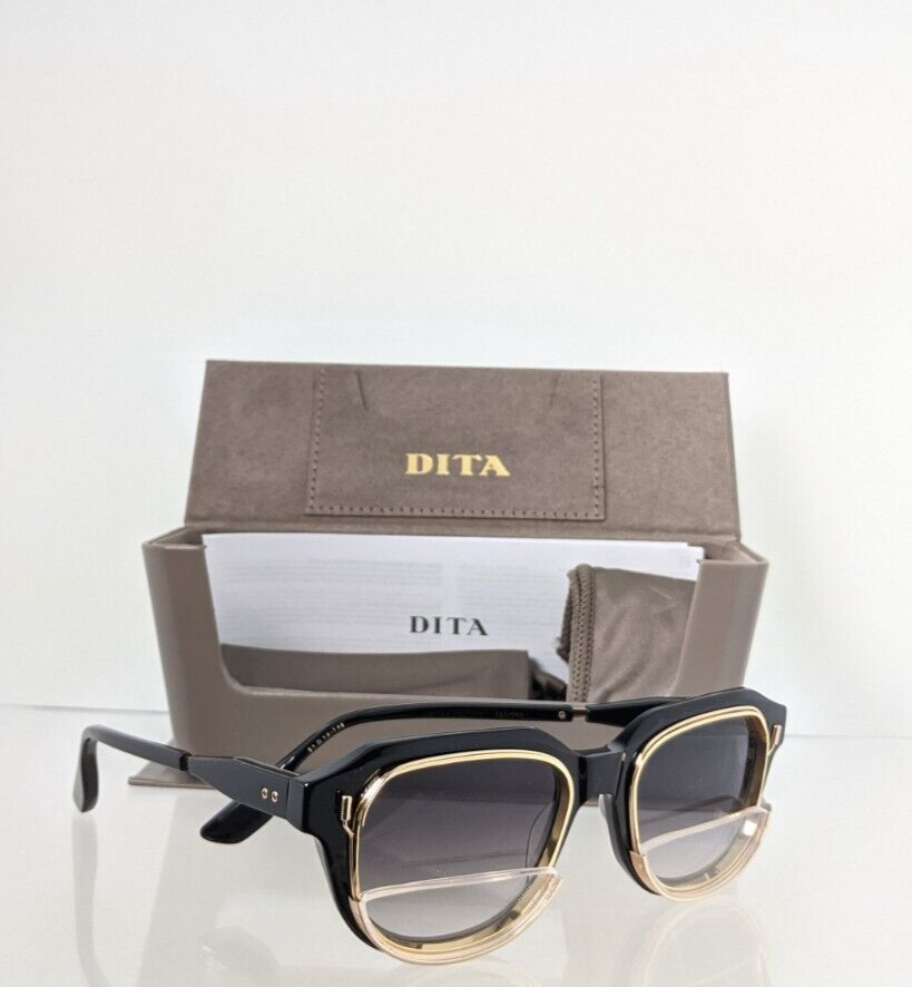 New Authentic Dita Sunglasses VARKATOP DTS 707-A-01 Black Gold Frame Limited Edi