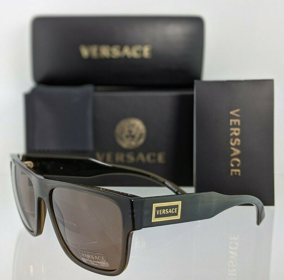 Brand New Authentic Versace Sunglasses Mod. 4379 200/73 56mm Brown Frame