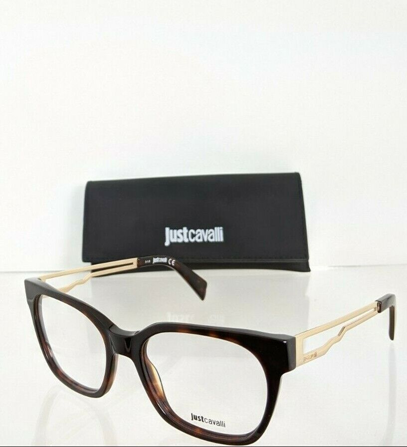 Brand New Authentic Just Cavalli Eyeglasses JC 0801 052 Tortoise Frame JC801