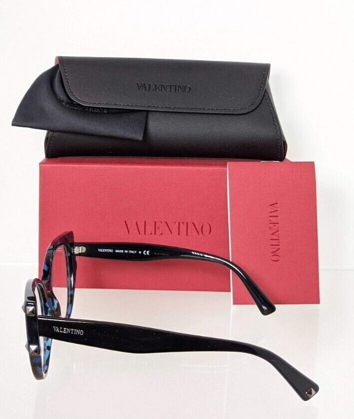 Brand New Authentic Valentino Eyeglasses VA 3044 5031 53mm Blue/Black Frame