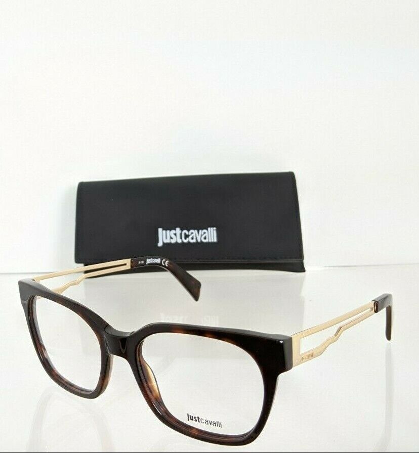 Brand New Authentic Just Cavalli Eyeglasses JC 0801 052 Tortoise Frame JC801