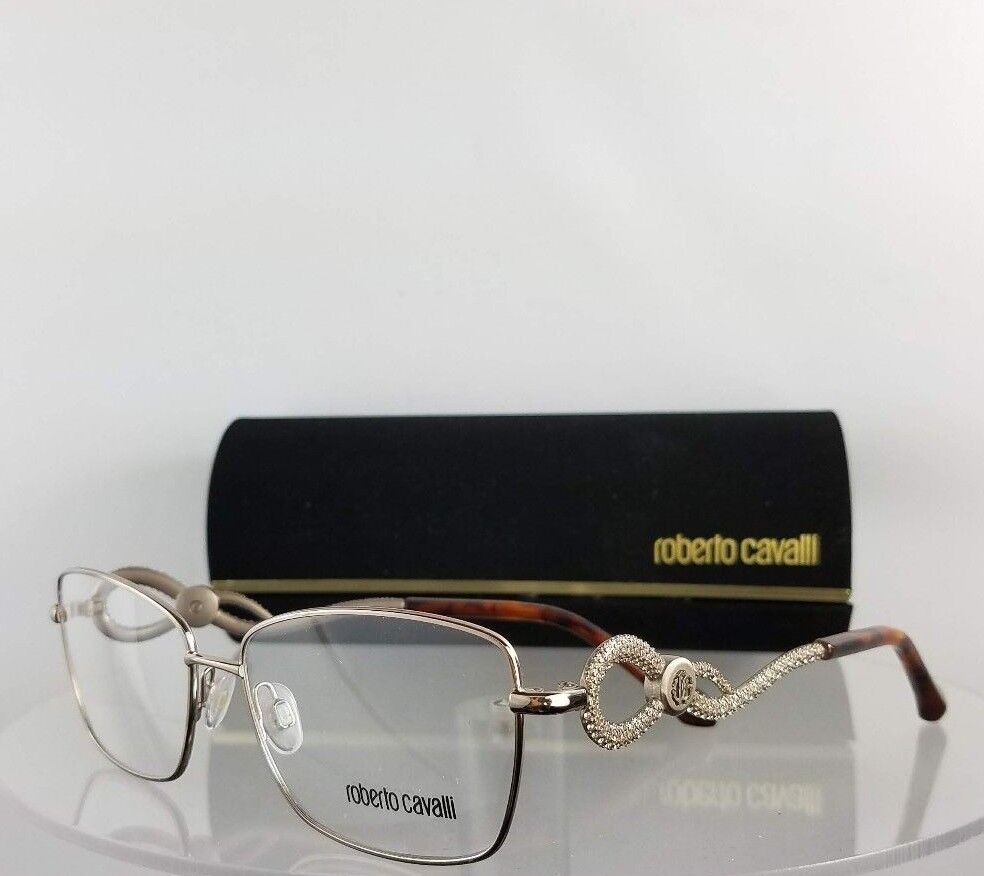 Brand New Authentic Roberto Cavalli Eyeglasses Agliana 5003 034 Silver