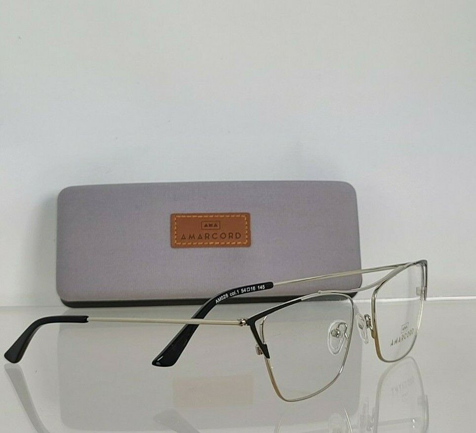 Brand New Authentic AMARCORD Eyeglasses AM028 Color 1 54mm Frame