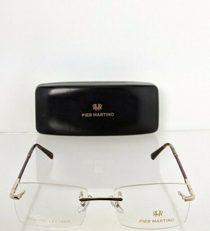 Brand New Authentic Pier Martino Sunglasses KR850 C2 Brown/Gold 850 55mm Frame