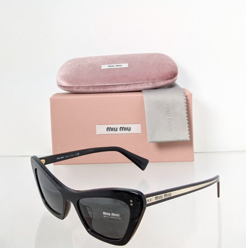 Brand New Authentic MIU MIU SMU 03X-A 1AB 5S0 Sunglasses Black SMU 03X Frame