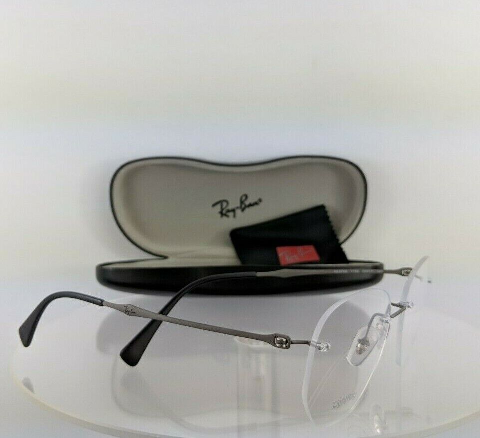 Brand New Authentic Ray Ban Eyeglasses RB 8754 1128 52mm Matte Grey Frame R8754