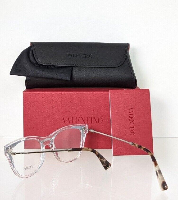 Brand New Authentic Valentino Eyeglasses VA 3019 5076 51mm Clear & White/Silver