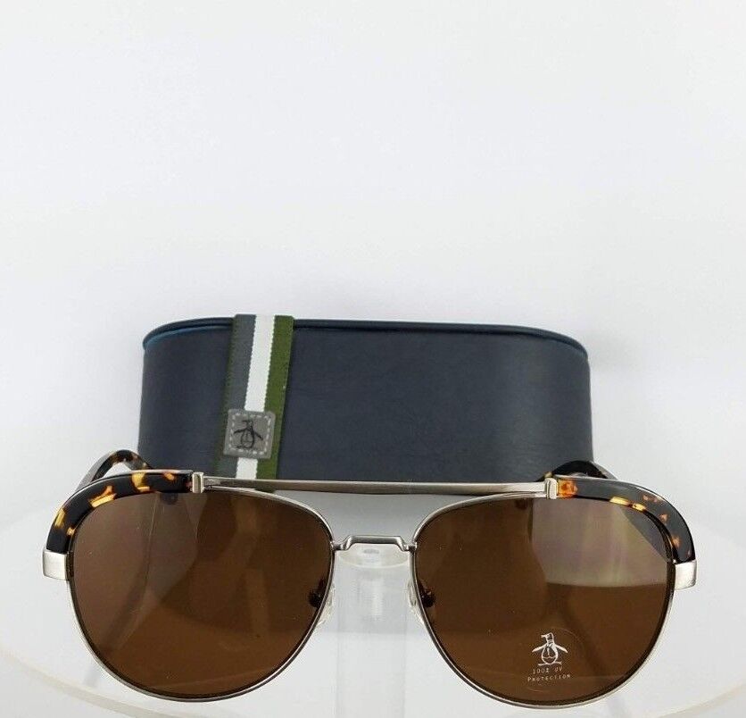 Brand New Authentic Penguin Sunglasses The Martin 55mm Tortoise Grey Frame