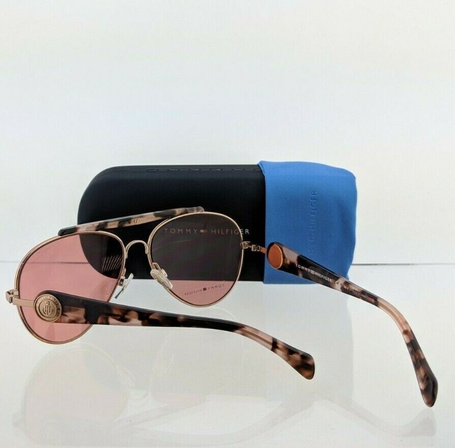 Brand New Authentic Tommy Hilfiger Sunglasses TH GIGI P80U1 Pink Tortoise Frame