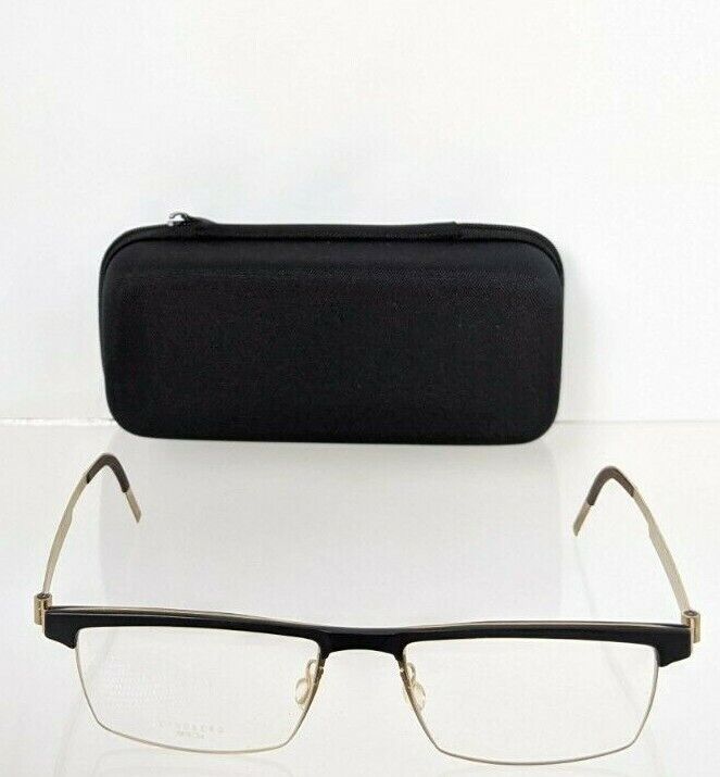 Brand New Authentic LINDBERG Eyeglasses 9816 Color Matte Black Gold 9816 54mm