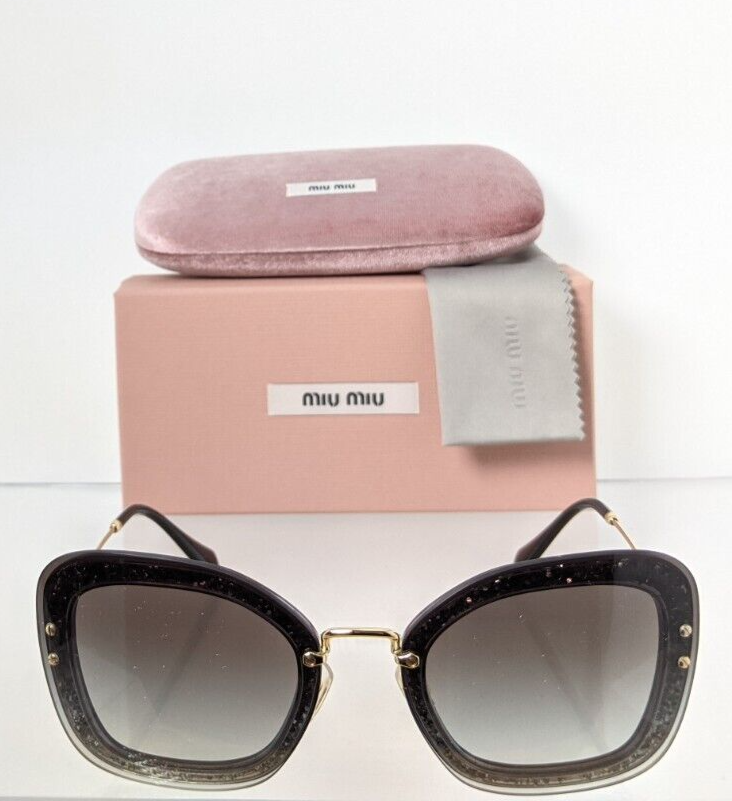 Brand New Authentic MIU MIU SMU 02T UES - 0A7 Sunglasses Gold SMU02T Frame